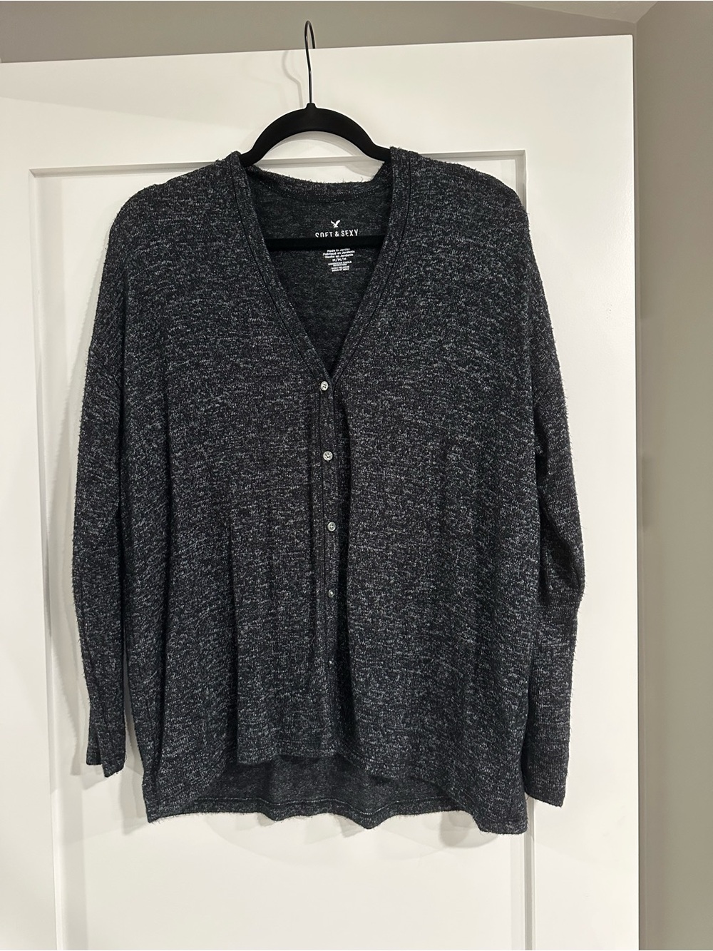 American Eagle Soft & Sexy Plush Button Cardigan